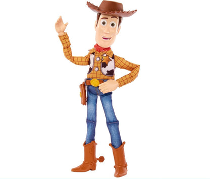 Mattel Disney Pixar Toy Story Movie Talking Woody Ragdoll Toy NIB 30+ Sounds