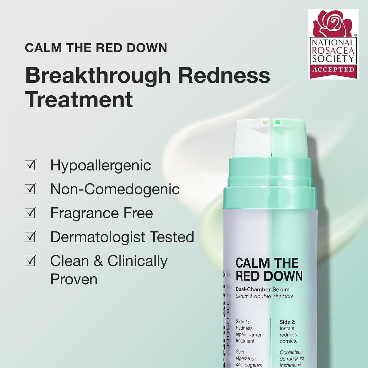 INNBEAUTY Project Calm the Red Down Dual Chamber Redness Treatment Serum NIB