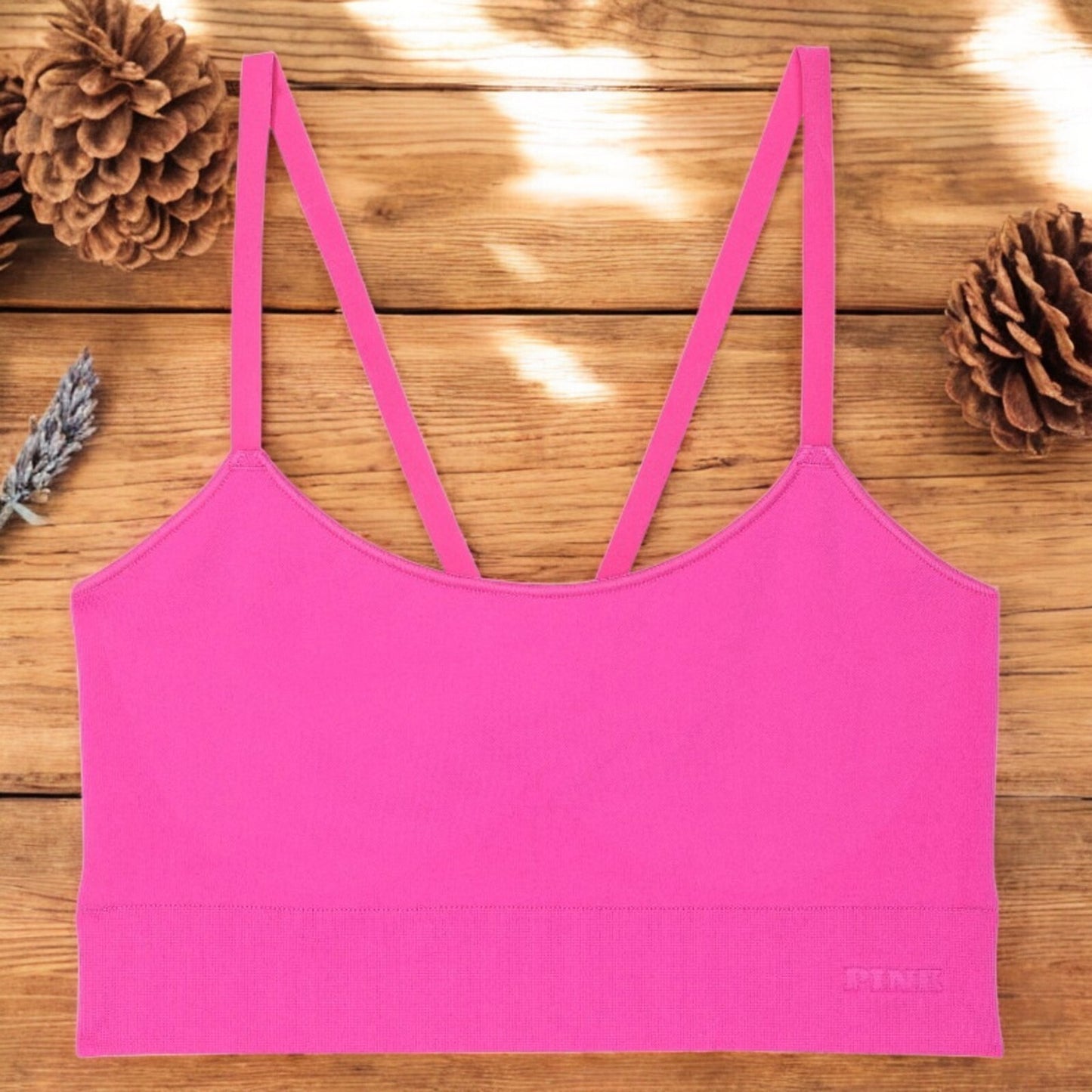 PINK Victorias Secret Seamless Scoop Racerback Sports Bra