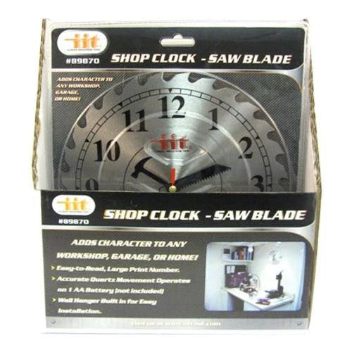 IIT 89870 Shop Clock - Saw Blade