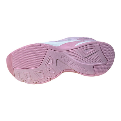 Nautica Girls White and Pink Sneakers - Monroe KN10771S - Missy Athletic -