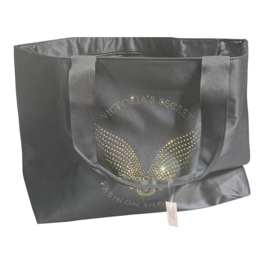 Victoria Secret Weekender Tote Bag Large Black Bling Rhinestone Travel Bag