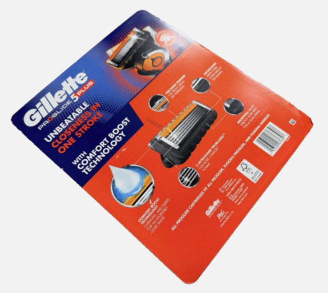 New Gillette ProGlide 5 Plus Razor Cartridges 5-Blade Refills 16 Pack + Handle