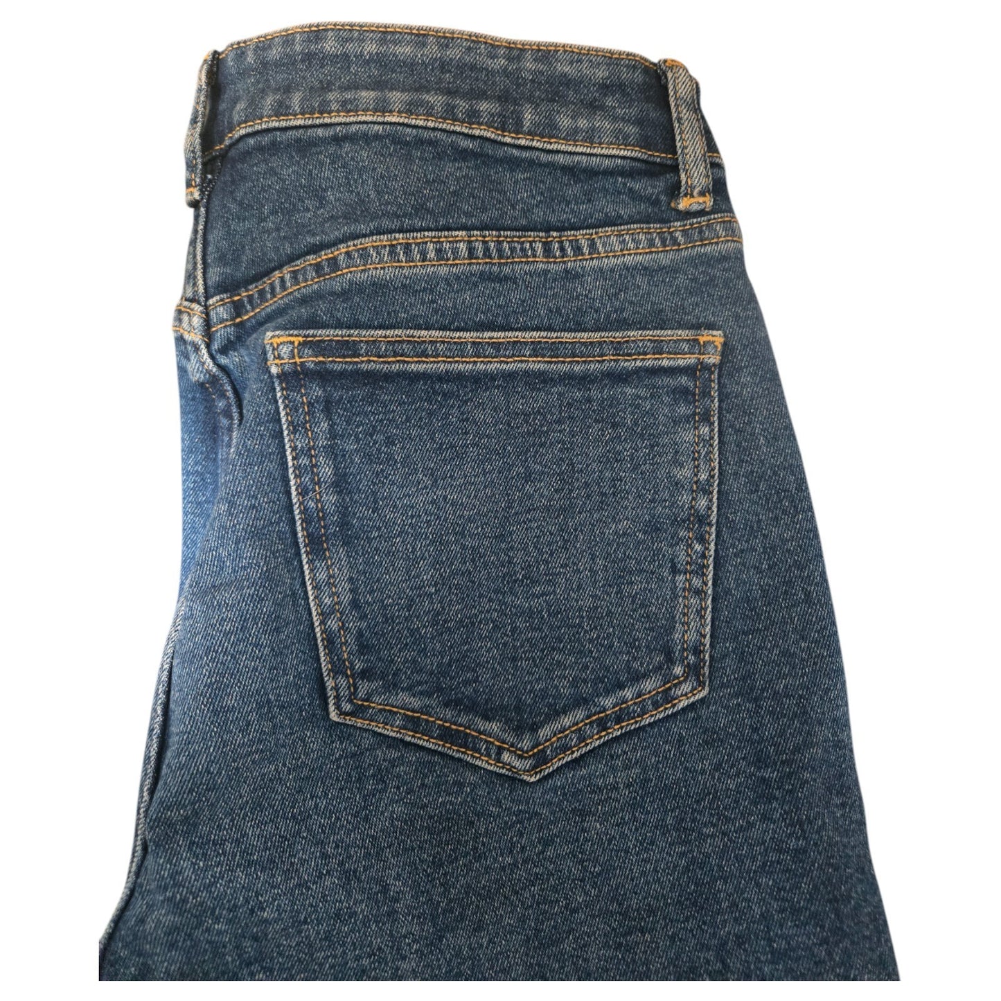 NWT MICHAEL KORS Selma Crop Flare High Rise Jeans | MK logo | Lake Blue Wash