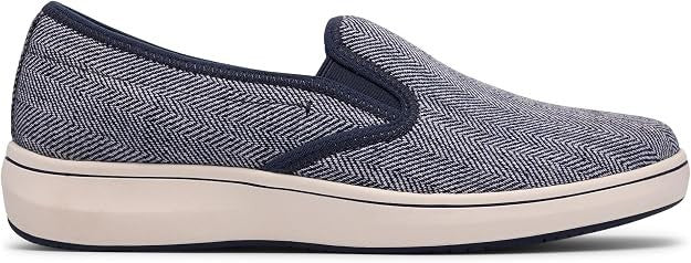 Cloudsteppers Clarks Women's Breezesky Zoe Canvas Loafers - Navy - Size 6.5