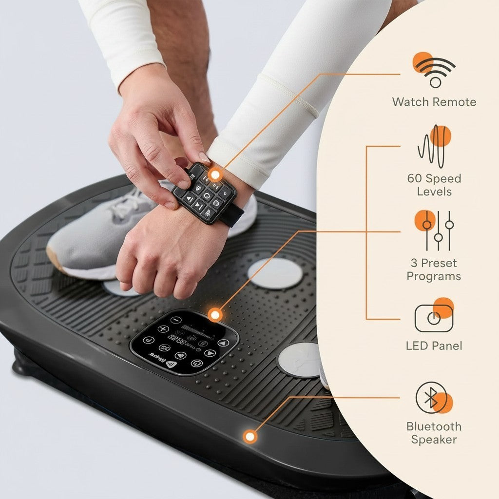 LifePro Rumblex Plus 4D Vibration Plate Exercise Machine | Whole Body Fitness