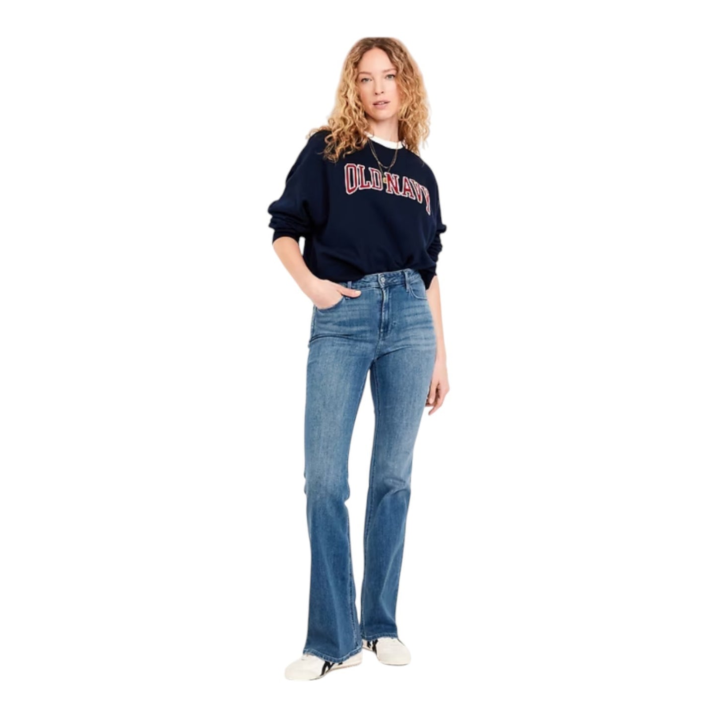 NWT Old Navy High-Waisted Wow Flare Jeans - Medium Wash - Classic Flare Boho