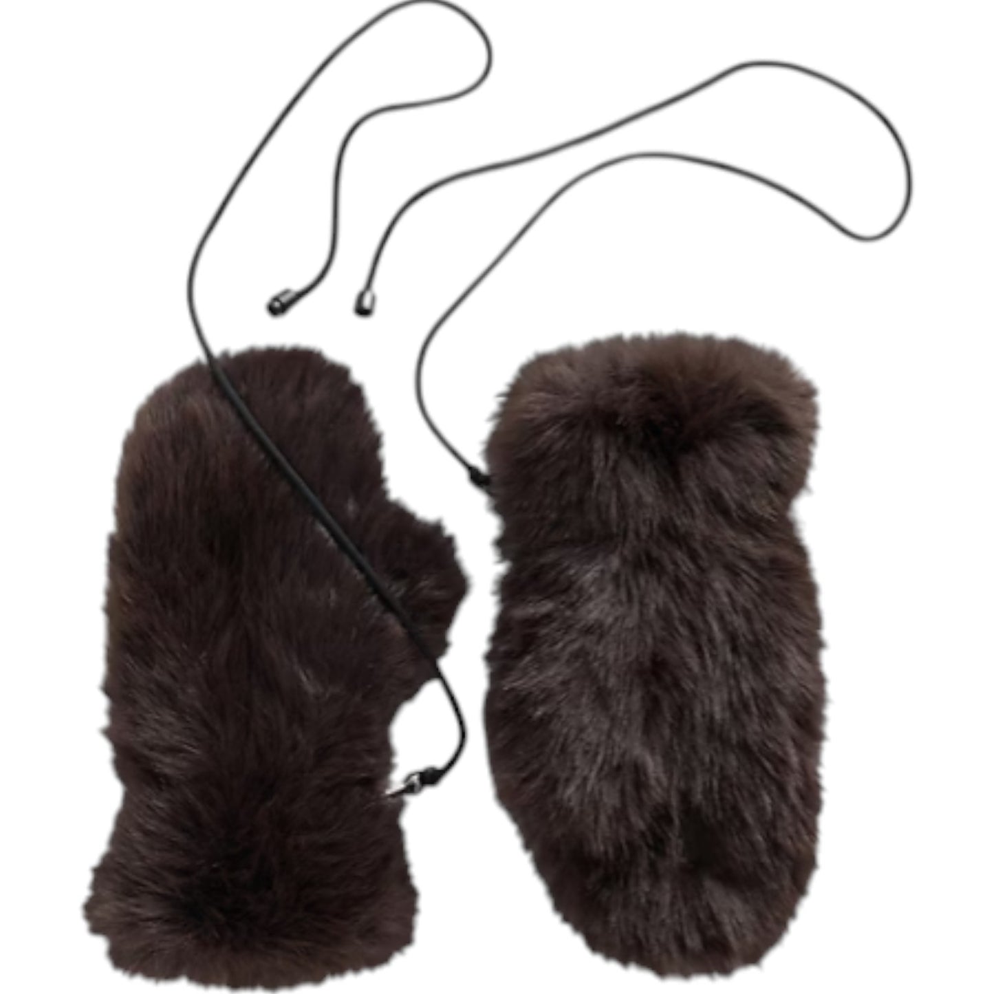 Gap Faux Fur Mittens Women`s Size M/L