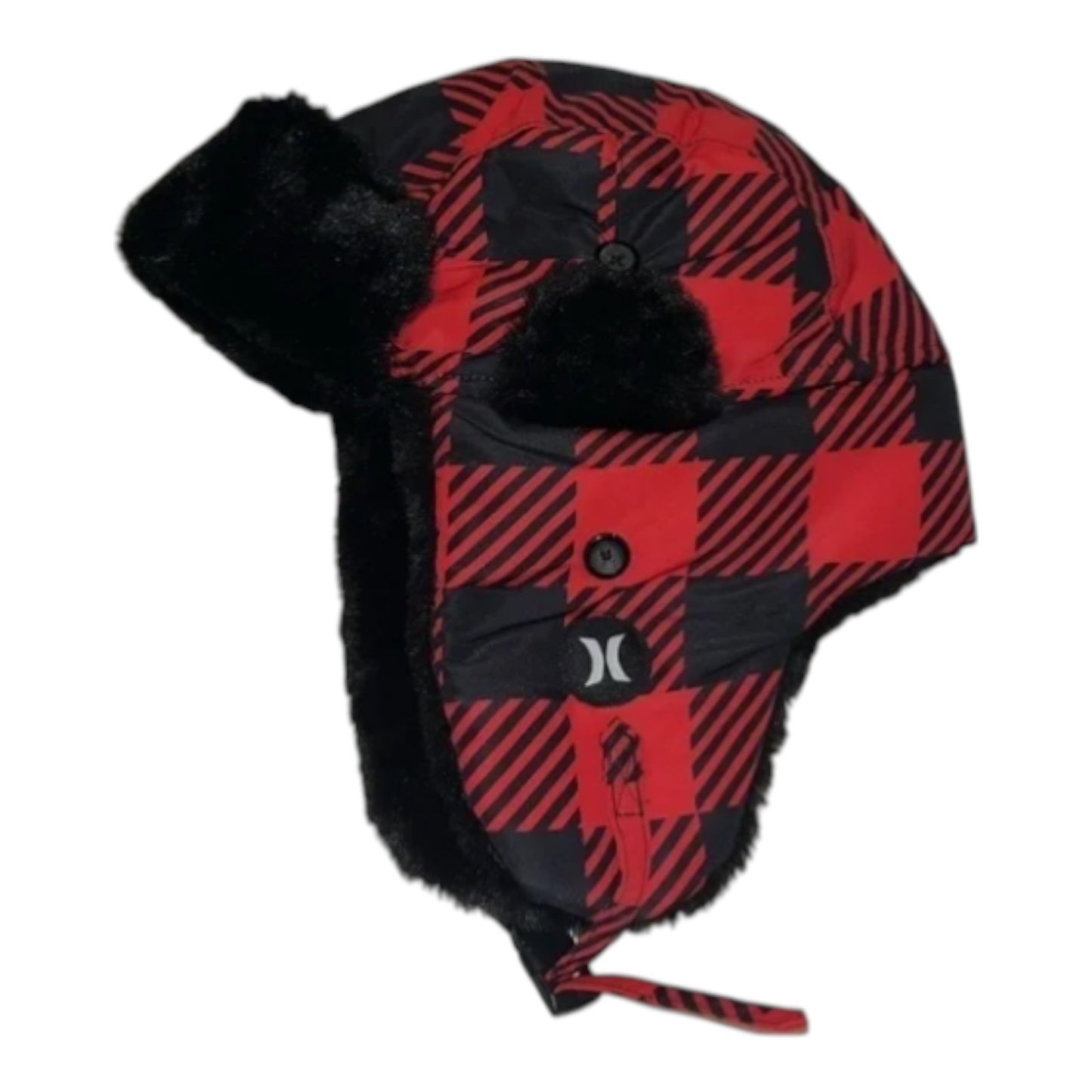 Hurley National Winter Trapper Bomber Hat/Cap-Faux Fur Ear Flaps Men - One Size