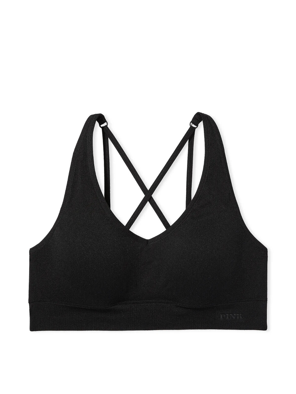 Pink Seamless Air Medium-Impact Sports Bra, Black, Various