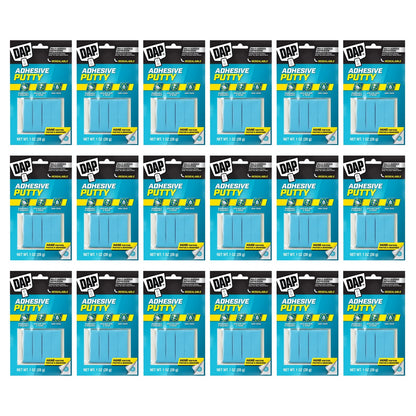 DAP 01201 Bluestik Reusable Adhesive Putty, 1 oz Size, Blue (Pack of 18)