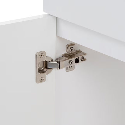 Project Source Dover 24 in White Single Sink Bathroom Vanity with White Top