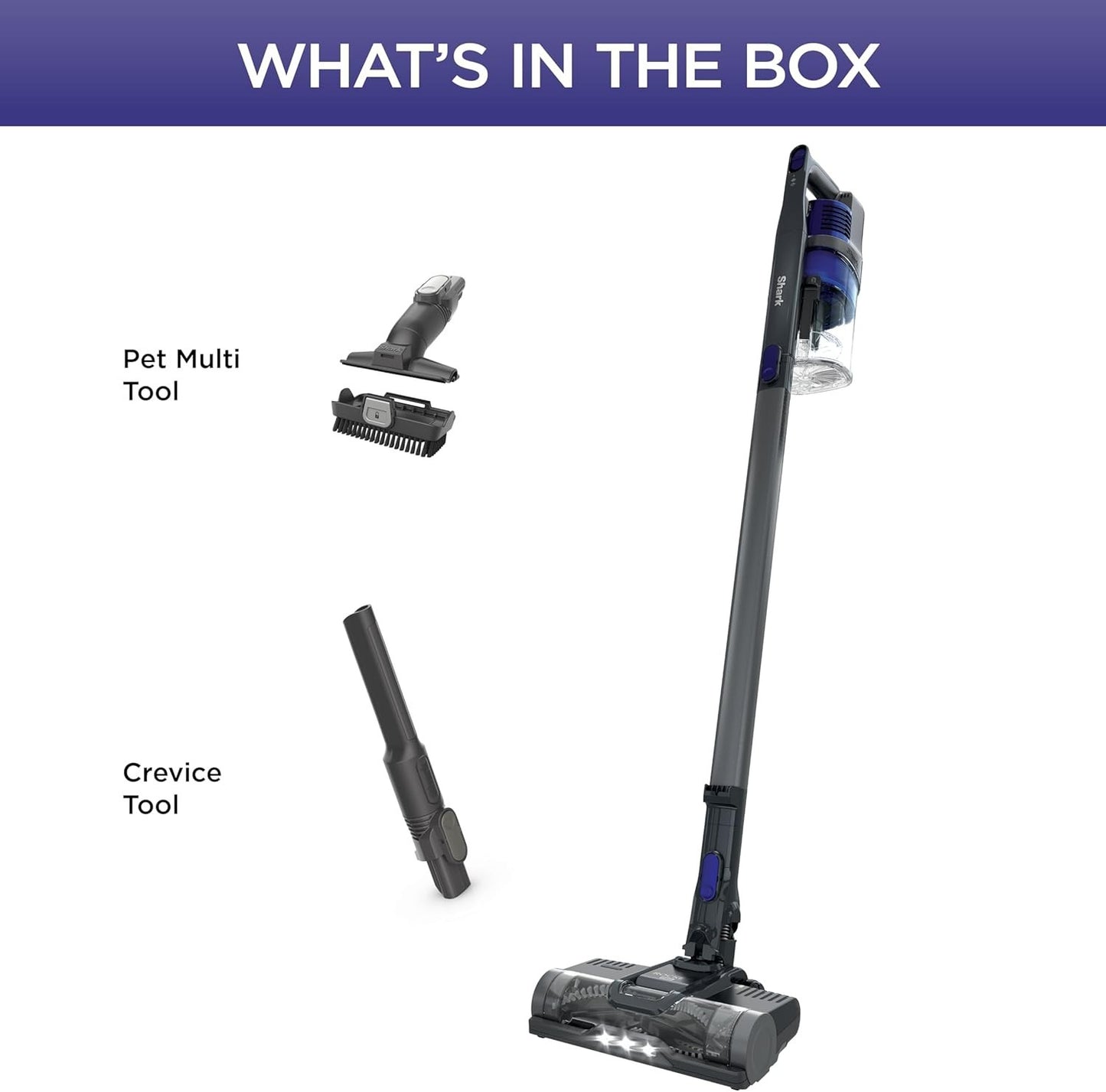 Shark Cordless Pet  IX141 Cordless Stick Vacuum Cleaner - Blue Iris