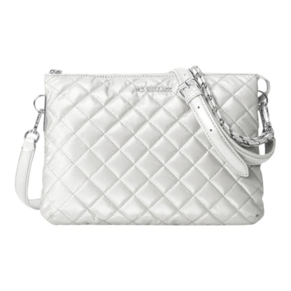 MZ Wallace Large Crosby Pippa Quilted Crossbody Bag 1349C1984 Pebble Liquid