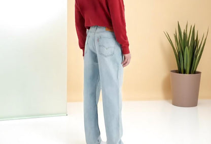 Men's Levi's 550 Relaxed Fit 100% Cotton Light Wash Blue Jeans - 005500114