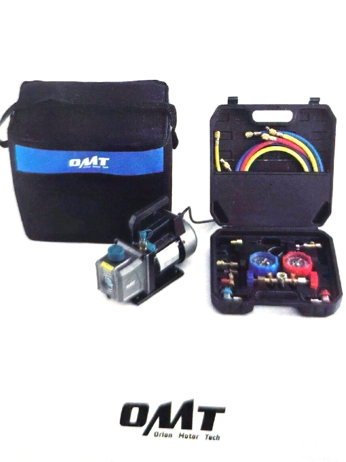 OMT Single Stage Vacuum Pump/Guage Kit