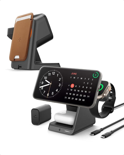 Spigen ArcField (MagFit+) 3 in 1 + a MagSafe Certified Charger Stand