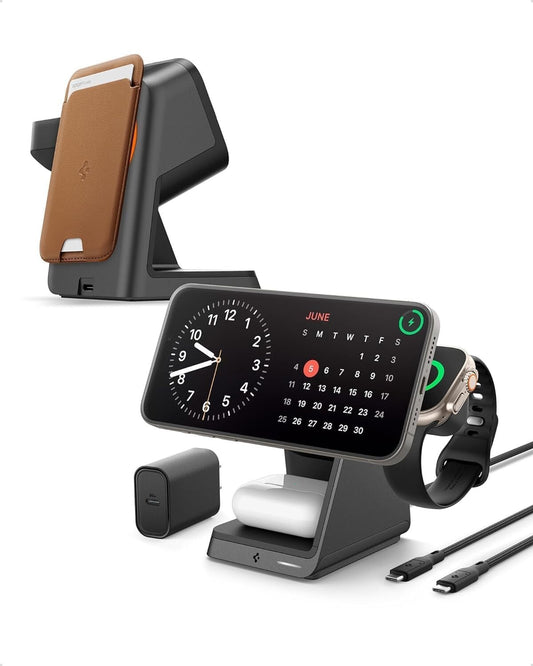 Spigen ArcField (MagFit+) 3 in 1 + a MagSafe Certified Charger Stand