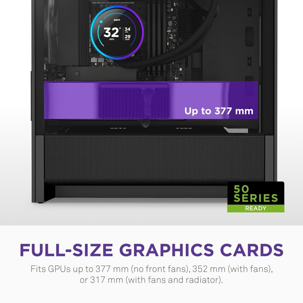 NZXT H510 Elite - CA-H510E-B1 - Premium Mid-Tower ATX Case PC Gaming Case - Dua