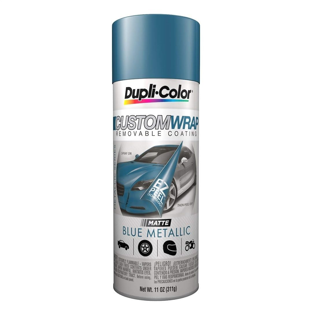 Dupli-Color ECWRC8327 Custom Wrap Removable Metallic Coating, Blue Metallic, 11