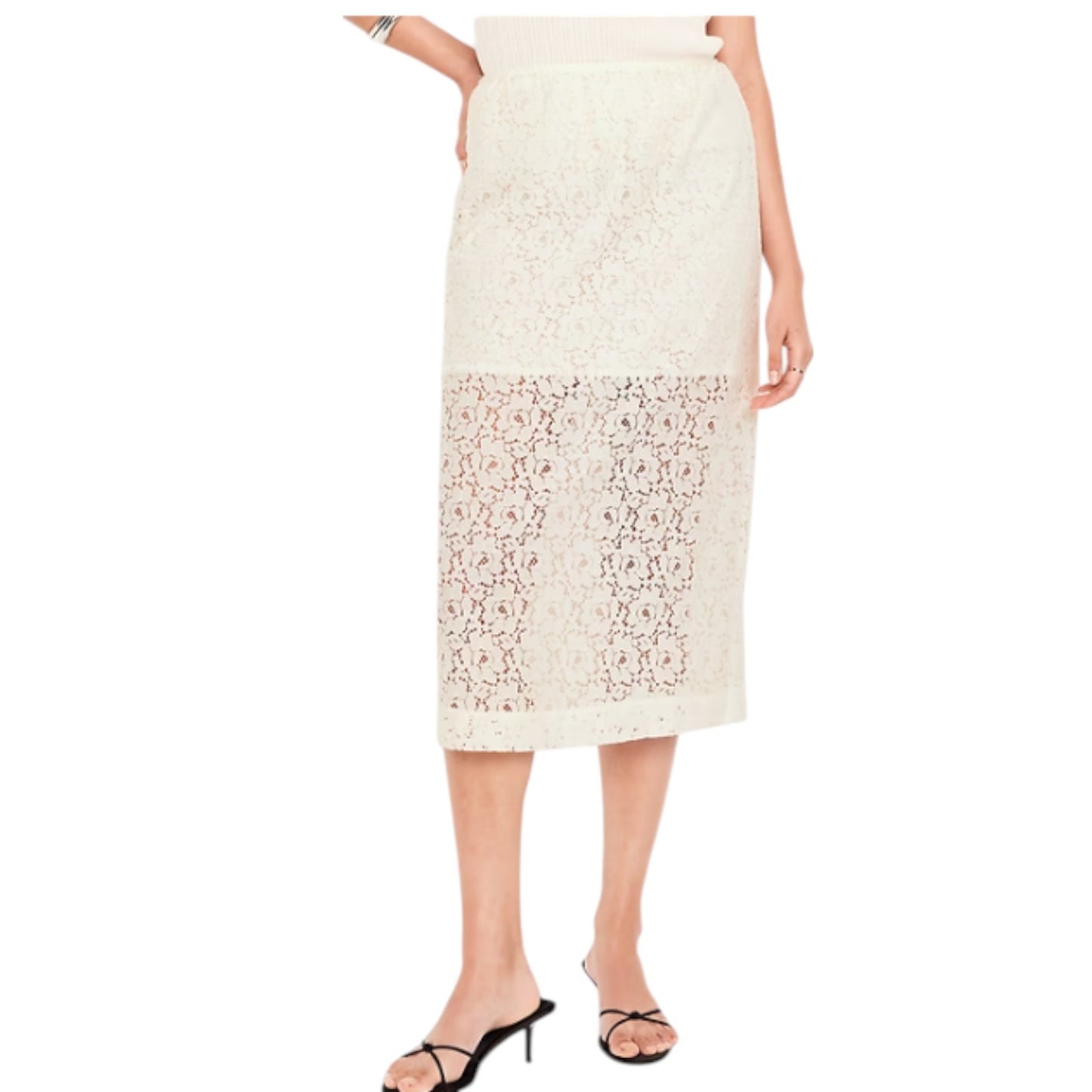 Old Navy High-Waisted Lace Midi Skirt - #798241 -