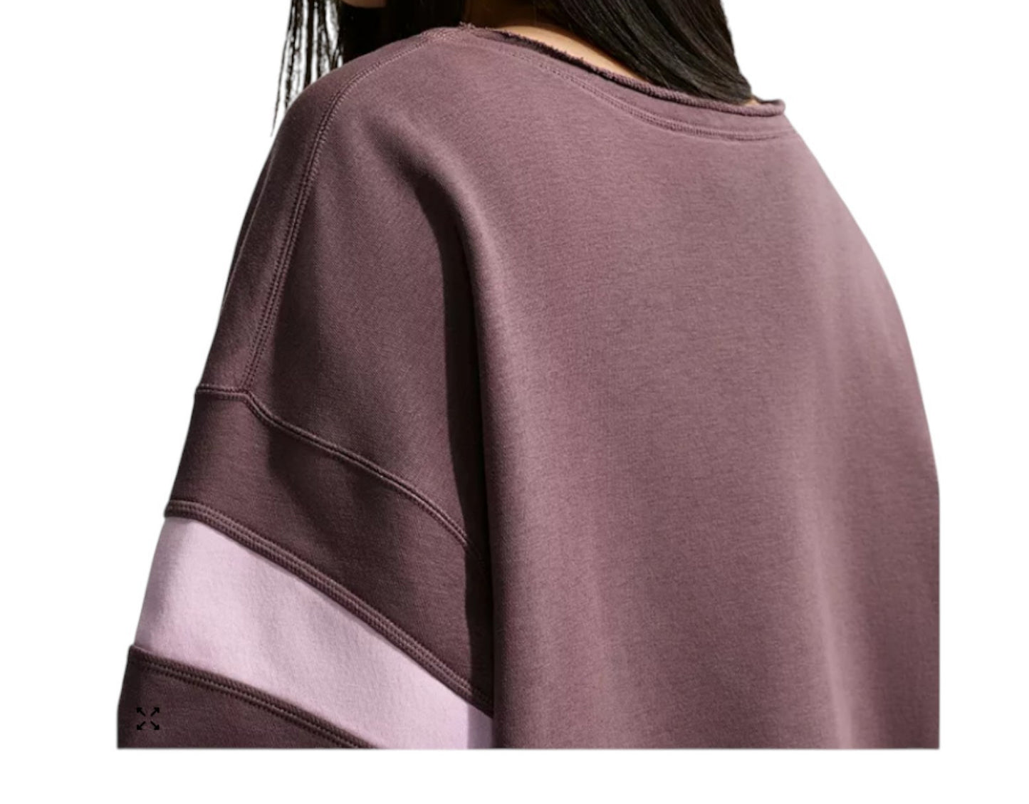 $80 Nike Sportswear Women's Club Fleece Oversized V-Neck Sweatshirt | IQ0084-503