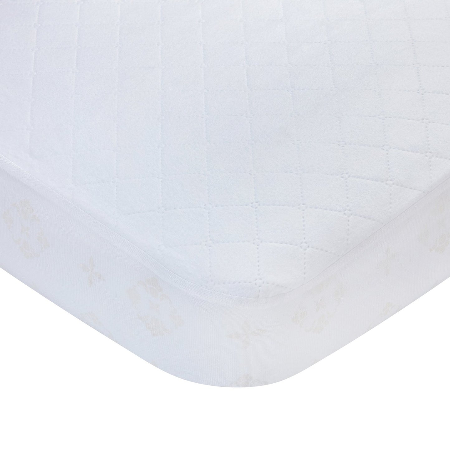 Carters Waterproof Fitted Quilted Crib and Toddler Protective Mattress Pad