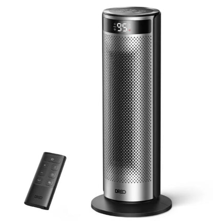 DREO - 20'' Portable Ceramic Space Heater for Home, 70° Oscillation, 12H Time...