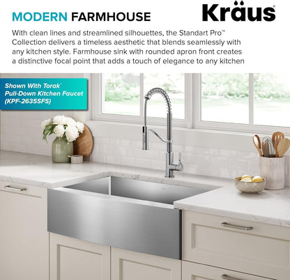Kraus KHF200-33 Standart PRO 32-7/8" Single Basin 16 Gauge - Stainless Steel