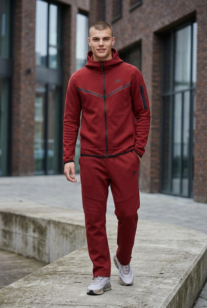 Nike Tech Fleece Open-Hem Pants Men’s Large IM0697-619 Dark Team Red
