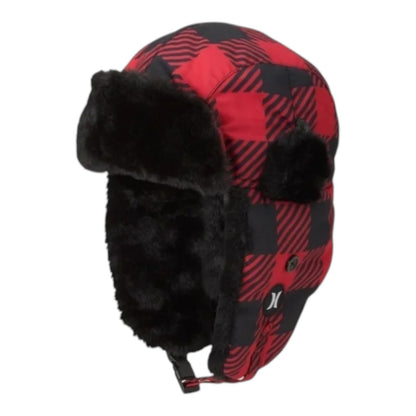 Hurley National Winter Trapper Bomber Hat/Cap-Faux Fur Ear Flaps Men - One Size