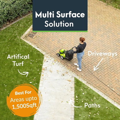GreenSweep Vac & Blow Compact 3 In 1 Vacuum, Blower & Mulcher For Small Yards