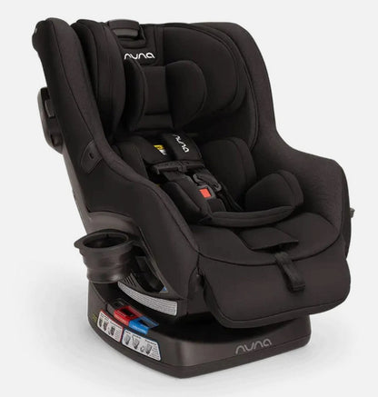 Nuna RAVA Fire Retardant-Free Convertible Car Seat Caviar Color