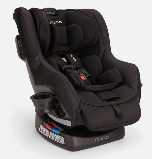 Nuna RAVA Fire Retardant-Free Convertible Car Seat Caviar Color