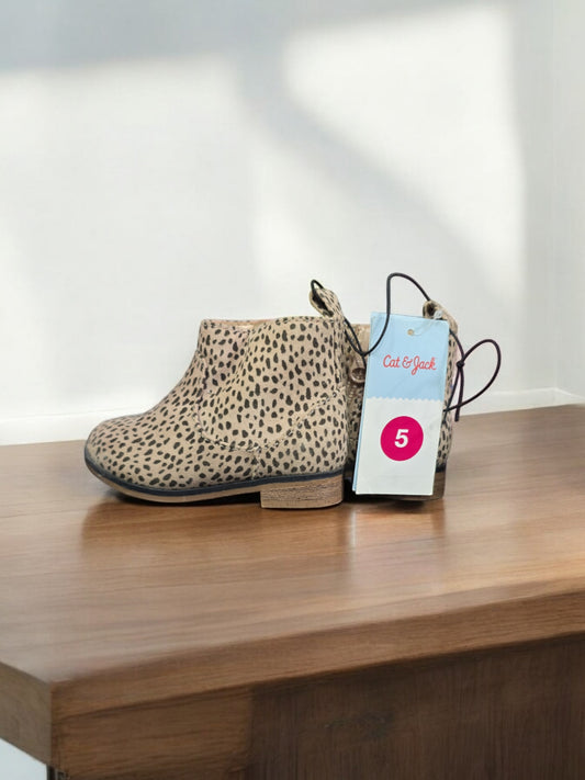 Cat & Jack Toddler Girl's Cheetah Boots, Size 5