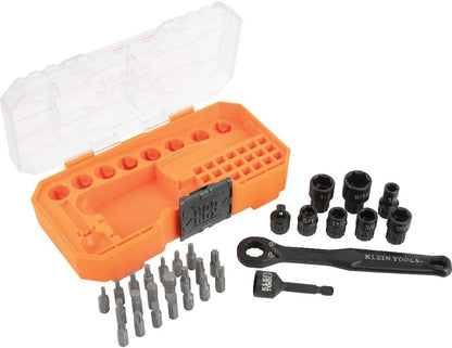 Klein Tools 65400 KNECT 15-Piece Pass Through Socket Set, SAE Impact Socket Set