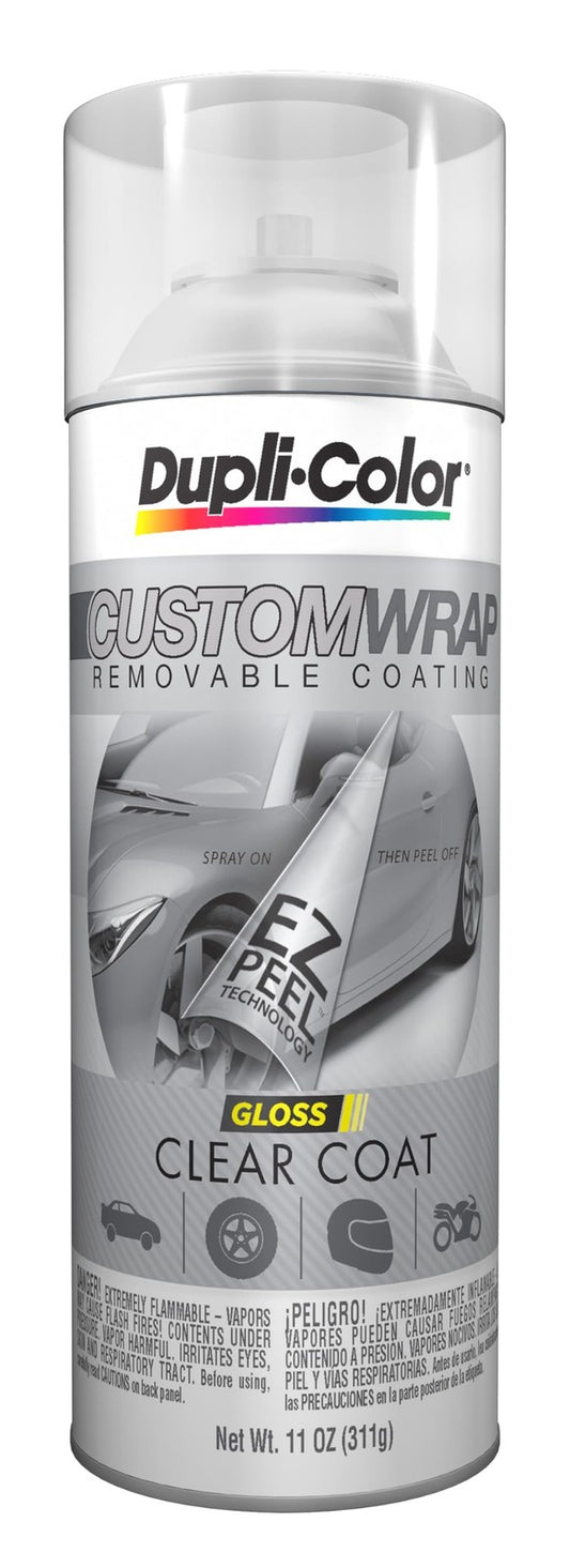 Dupli-Color ECWRC9017 Custom Wrap Gloss Removable Automotive Paint - Clear Spra