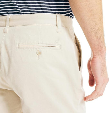 Nautica Mens Deck Shorts, 8.5" inseam, Classic Fit, Nautica Stone, 32W, NEW