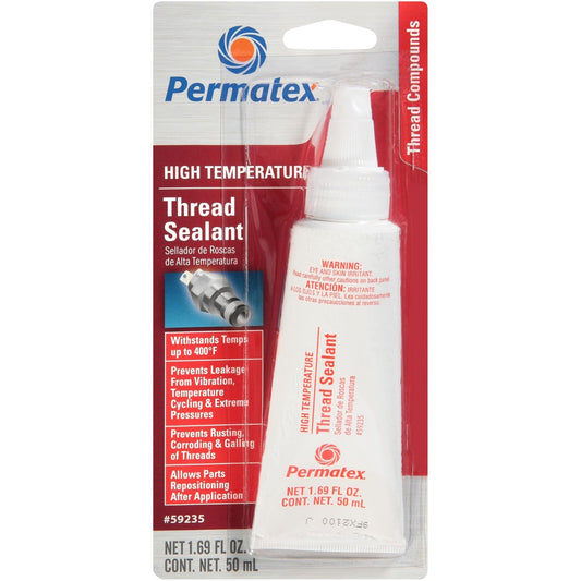 Permatex 59214 High Temperature Thread Sealant, 6 ml Tube