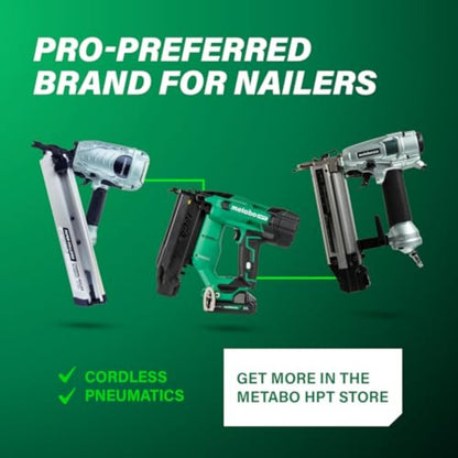 Metabo HPT NR65AK2SM 36° 2-1/2" Strap-Tite Metal Connector Strip Nailer New