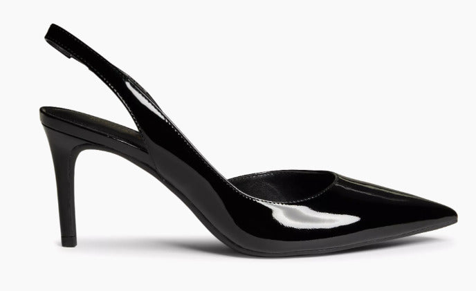 MICHAEL Michael Kors Alina Flex Slingback Pumps - Black Patent Leather