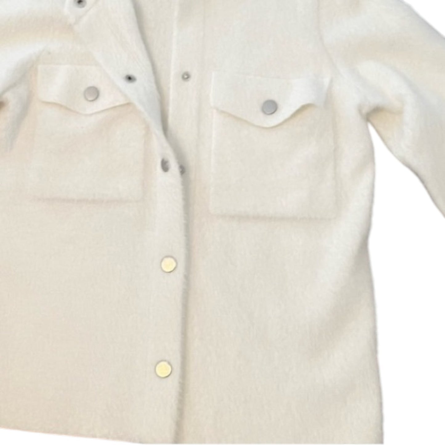 New Rachel Zoe White Teddy Jacket Classic Style | XS