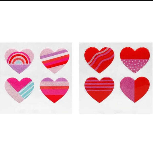 Lot Of 288 Spritz Heart Shaped Stickers