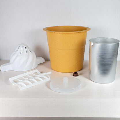 Nostalgia 4Quart Parlor Ice Cream Maker Electric Aqua New in Box