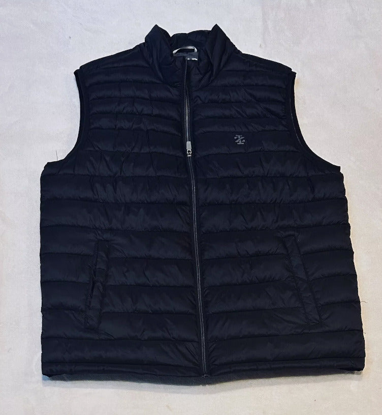 NWT / IZOD Mens Quilted Puffer Vest - Black - SIZE: Medium