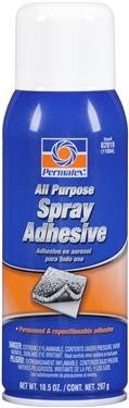 Permatex - 82019 - All Purpose Spray Adhesive, 16 oz. aerosol can, 10.5 oz. net