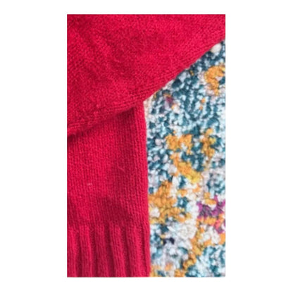 Gap Womens Cozy Button-Front Cashsoft Cardigan - Red - (L Petite) Chunky Knit