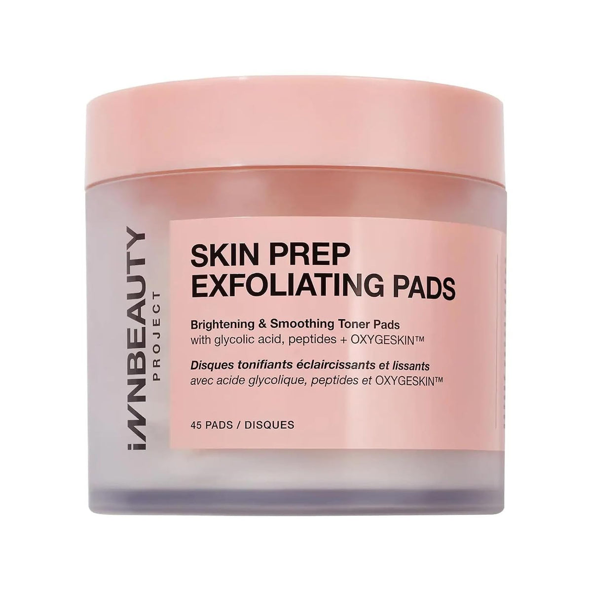 INNBEAUTY Project Skin Prep Brightening Exfoliating Pads, 45 Count