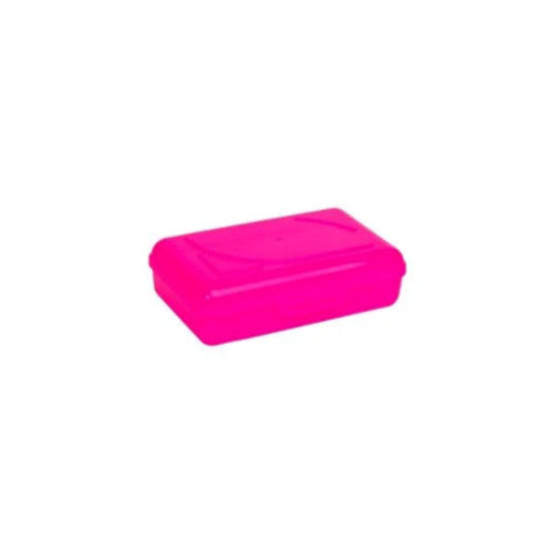 Cra-Z-Art Plastic School Box, 2-3/16"H x 5-3/16"W x 8"D, Neon Pink