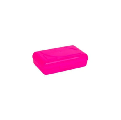 Cra-Z-Art Plastic School Box, 2-3/16"H x 5-3/16"W x 8"D, Neon Pink